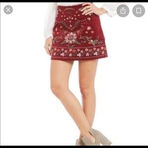 BLUE PEPPER 🌶 EMBROIDERED  SKIRT